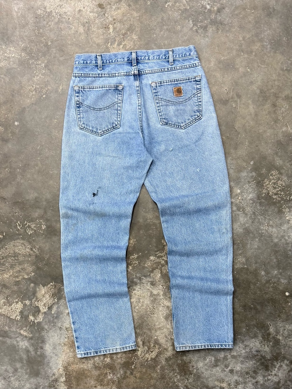 Carhartt Traditional Fit Straight Leg Blue Denim Jeans Men's 34x32